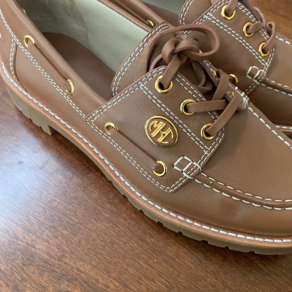 NEW WITHOUT TAGS - BROWN MICHAEL KORS COLLECTION LEATHER LOAFERS - Size … - Picture 3 of 9